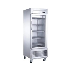 Refrigerador industrial de una puerta de vidrio