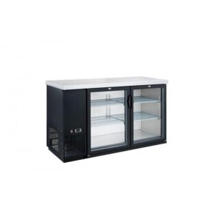 Expositor refrigerado para barra de dos puertas de vidrio