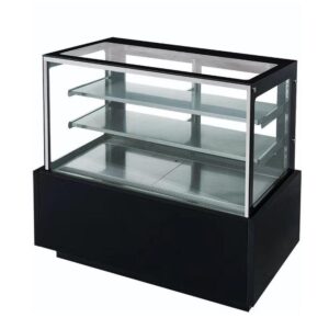 Vitrina refrigerada de vidrio recto de 48 pulgadas