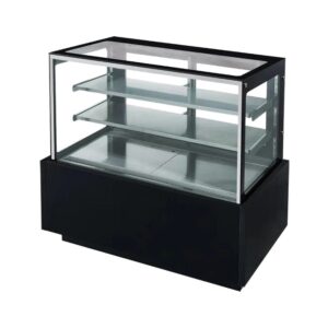 Vitrina refrigerada de vidrio recto de 48 pulgadas