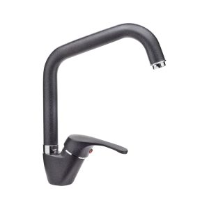 Grifo de cocina efecto granito, negro